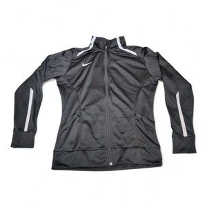 Nike Women's Black Full-Zip Athletic Jacket Size L‎